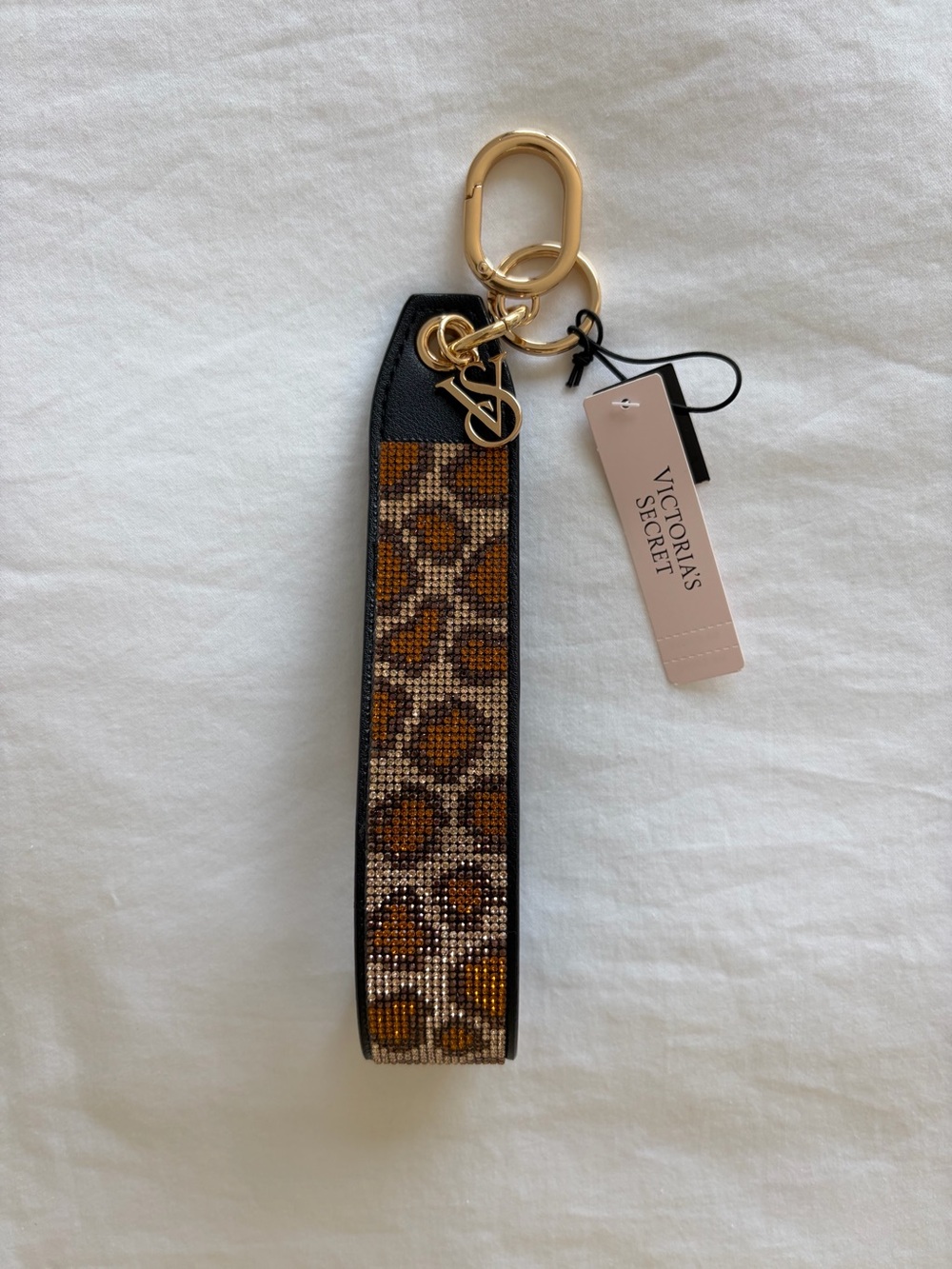 Victoria’s Secret Leopard Print Bling Keychain